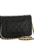 Caviar Quilted CC Turnlock Wallet On Chain WOC Black