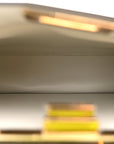 Vitello Seta Shiny Nappa Small Peekaboo I SEE U Satchel Wasabi White