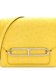Ostrich Mini Sac Roulis Jaune Citron