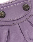 Agneau Arena Le Cagole Mini Purse With Chain Lilac