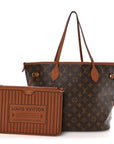Monogram Calfskin Neo Neverfull Inside Out MM Tan