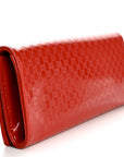 Patent MicroGCCIssima Small Broadway Clutch Red
