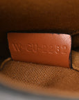Canvas Calfskin Triomphe Mini Besace Tan