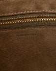 Soft Grained Calfskin Sangle Bucket Bag Taupe