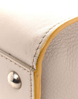 Vitello Seta Burro Medium Peekaboo Iconic Satchel Grigio Polvere Mattone