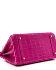 Shiny Niloticus Crocodile Birkin 30 Rose Scheherazade