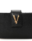 Saffiano Virtus Accordion Wallet Black