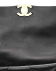 Lambskin Quilted Medium CHNL 19 Flap Black