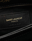 Calfskin Y Quilted Monogram Toy Loulou Crossbody Bag Black