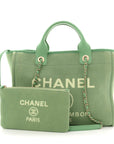 Mixed Fibers Small Deauville Tote Green