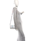 Canvas Quilted Jungle Jeans Wallet on Chain WOC Multicolor