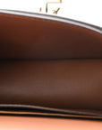 Canvas Calfskin Mini TB Bag Natural Malt Brown