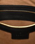GG Supreme Monogram Medium Padlock Tote Black