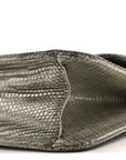 Metallic Lizard Miss D1OR Promenade Pouch Gunmetal