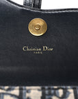 Oblique Saddle Chain Pouch Blue
