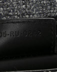 Tweed Macrocannage Medium Caro Bag Black