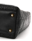 Lambskin Cannage Large Lady D1OR Black