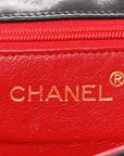 Fabric Quilted Crystal Envelope Small Flap Black