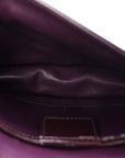 Patent Cannage Lady D1OR Chain Wallet Purple