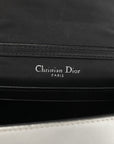 Metallic Patent Micro-Cannage Baby D1ORama Flap Bag Silver
