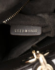 Lambskin Cannage Small My ABCD1OR Lady D1OR Dark Brown
