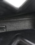 Calfskin Small The Point Triangle Bag Black