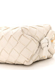 Nappa Intrecciato Candy Loop Camera Bag White