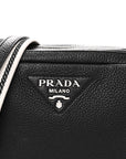 Vitello Daino Soft Camera Crossbody Black