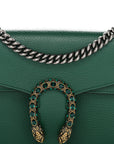 Pebbled Calfskin Small Dionysus Shoulder Bag Emerald