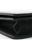 Calfskin Mini GG Marmont Chain Wallet Black