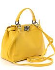 Nappa Mini Peekaboo Iconic Satchel Limone