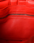 Lambskin Maxi Intreccio Padded Chain Cassette Crossbody Bag Nail Polish