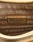 Saffiano Lux Mini Re-Edition Shoulder Bag Platino