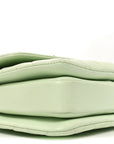 Lambskin Quilted Small Trendy CC Flap Dual Handle Bag Light Green