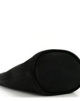 Canvas Deauville Drawstring Bucket Bag Black