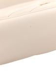 Calfskin Matelasse Super Mini GG Marmont Shoulder Bag White