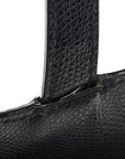 Grained Calfskin Saddle Bag Black