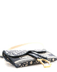 Oblique Slim Saddle Pouch Blue