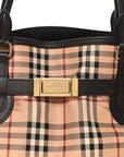 Haymarket Check Medium Golderton Tote Chocolate