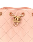 Caviar Quilted Mini CHNL 25 Handbag Light Pink