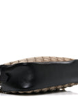 Monogram Matelasse Diagonal Small GG Marmont Chain Shoulder Bag Beige Black