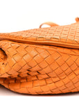 Nappa Intrecciato Drawstring Messenger Flap Orange