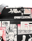 X JAMES JEAN Vitello DNA Flat Messenger Bag Black