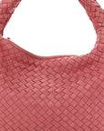 Nappa Intrecciato Medium Veneta Hobo Quarzo