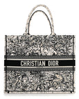 Canvas Embroidered Zodiac Book Tote Latte Multicolor
