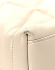 Lambskin Quilted Small Loulou Puffer Monogram Chain Satchel Blanc Vintage