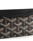Goyardine Saint Sulpice Card Holder Black