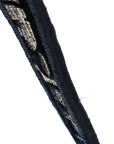 Velvet Oblique Saddle Bag Blue