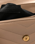 Calfskin Y Quilted Monogram Toy Loulou Crossbody Bag Dusty Grey