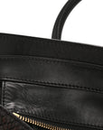Snakeskin Large Luggage Black